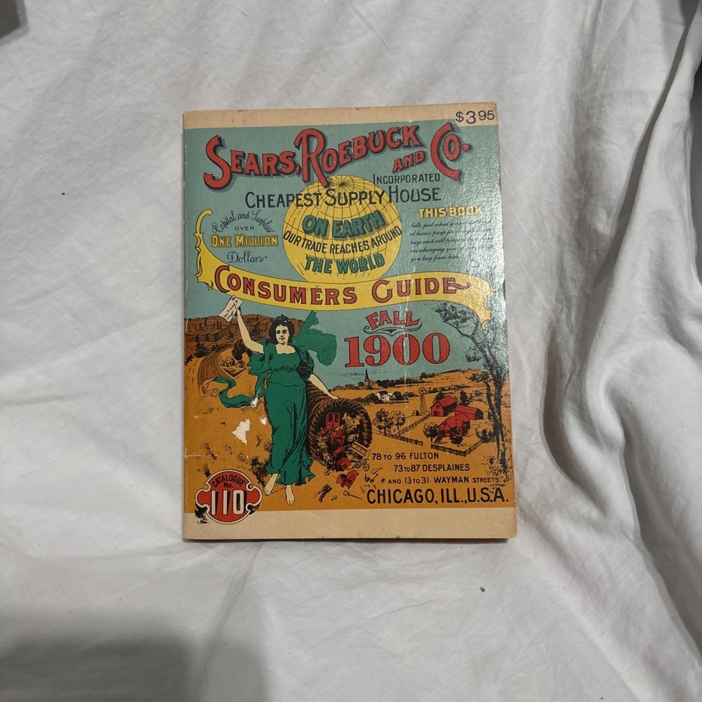 Vintage SEARS ROEBUCK Consumers Guide 1900 Chicago Reprint 1970 Catalogue #110